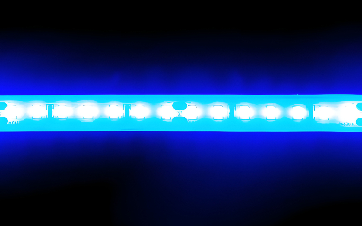 SMD 2835 Blue LED Strip Light for Indoor and Outdoor Retail Displays, Linear Cove Lighting, and Accent Fixtures