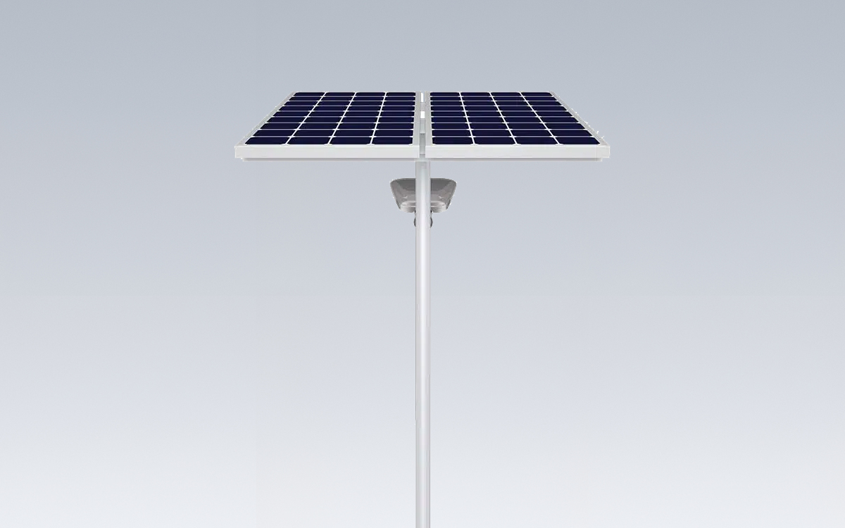 Split Type Solar LED Street Light with Smart MPPT Controller and Built-In LED Driver for Roads, Parks, and Remote Locations