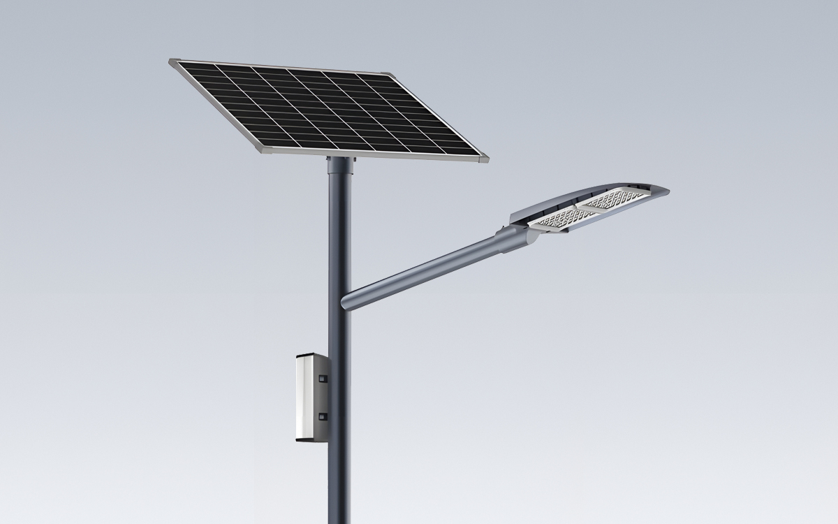 Split Type Solar-Powered Street Light with Intelligent Battery Control and Wide Temperature Operation