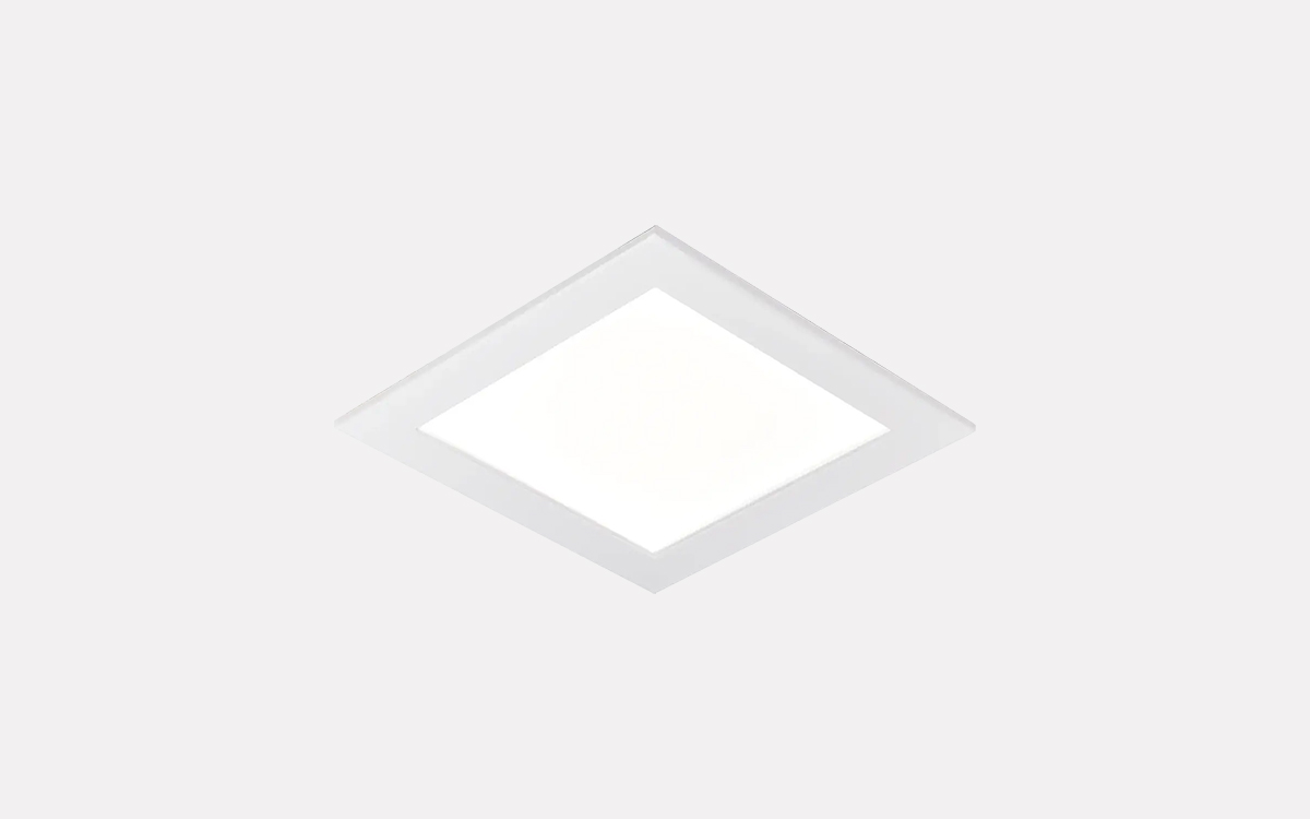 Square Edge-Lit LED Panel Downlight for Institutional and Commercial Projects