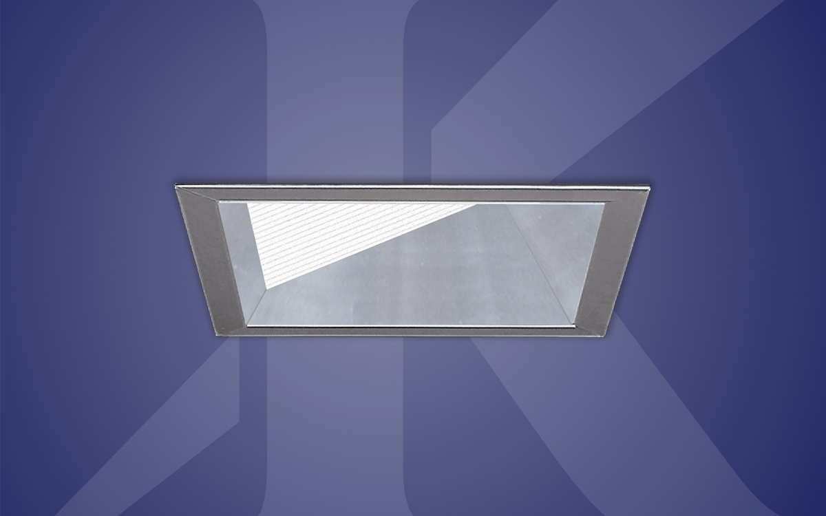 Square Lensed Recessed Wall Wash Light with Remote LED Driver Installation, 0-10V and DMX Dimming