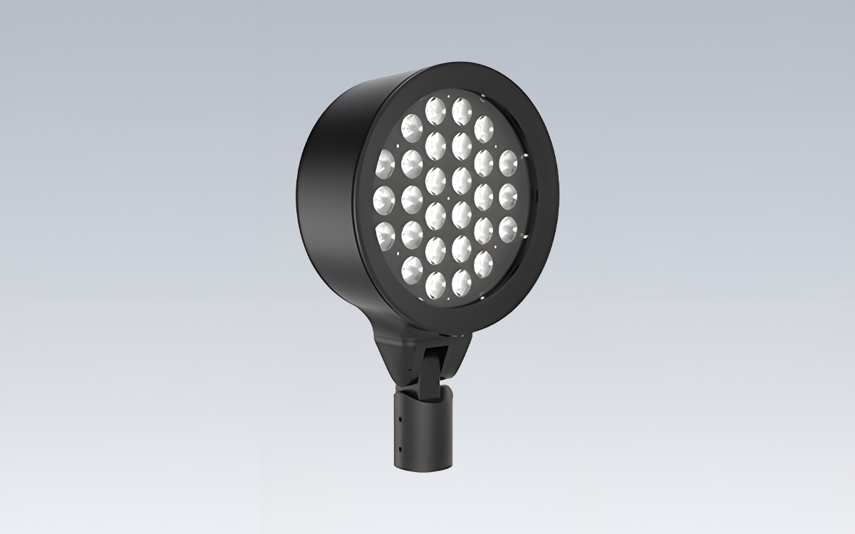 Static White LED Floodlight with 18,000 Lumens, MVOLT, 347V, 480V Voltage Options, 0-10V and Reverse Phase Dimming