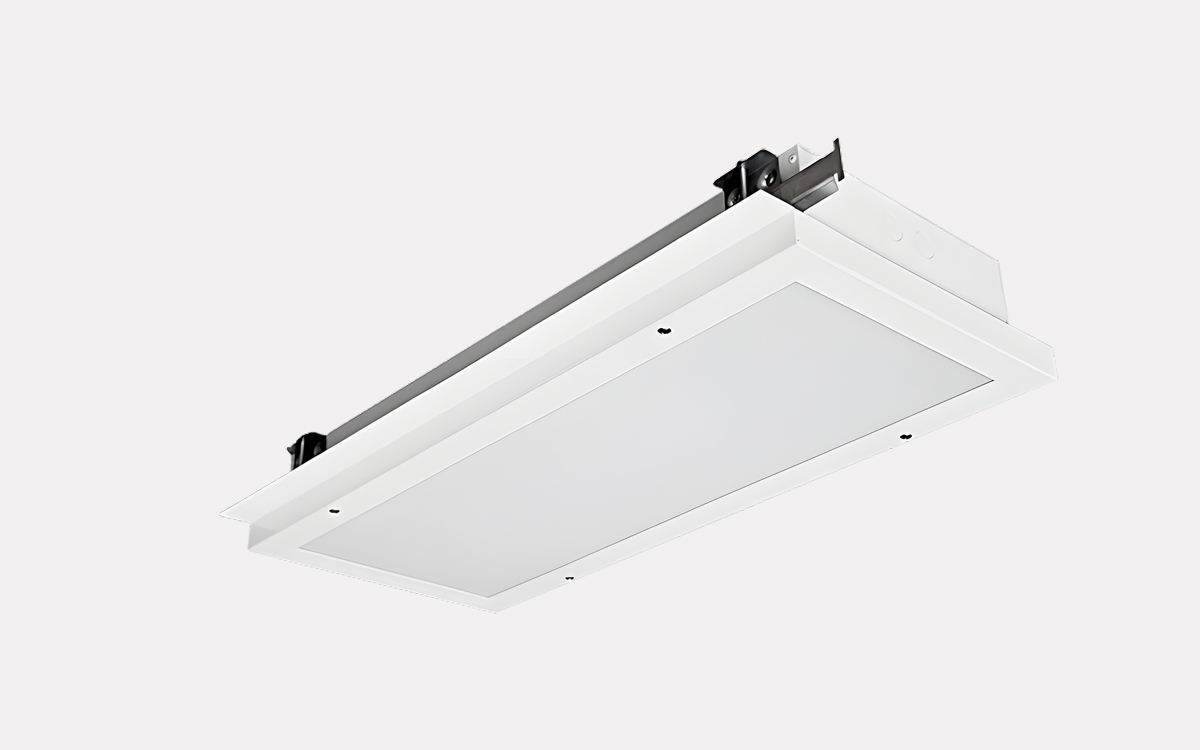 Steel-Housed Recessed LED Ceiling Light for Maritime Installations in Commercial Ships, Offshore Oil and Gas Facilities