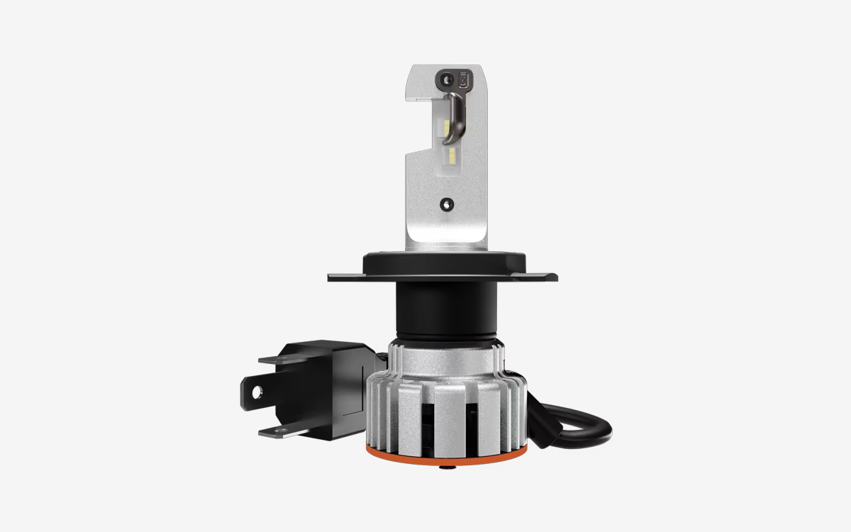 Street-Legal LED Headlight Retrofit Lamp for H4 Halogen Replacement