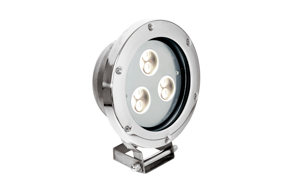 Submersible LED Fountain Light with PWM Dimming and Marine Grade 316 Stainless Steel Housing