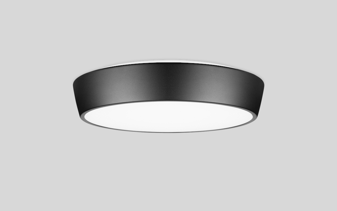 Surface-Mount Ceiling Light with Smart Lighting Controls for Commercial Environments