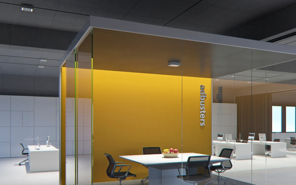 Surface Mount LED Ceiling Light for Modern Office Lighting with Switchable, Phase, or DALI Control Gear