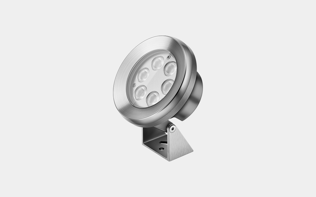 Surface mounted LED underwater spotlight 316L  IP68 for fountains and water features