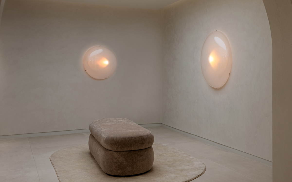 Surface-Mounted Wall and Ceiling Light with Prismatic Lens for Soft Ambient Glow