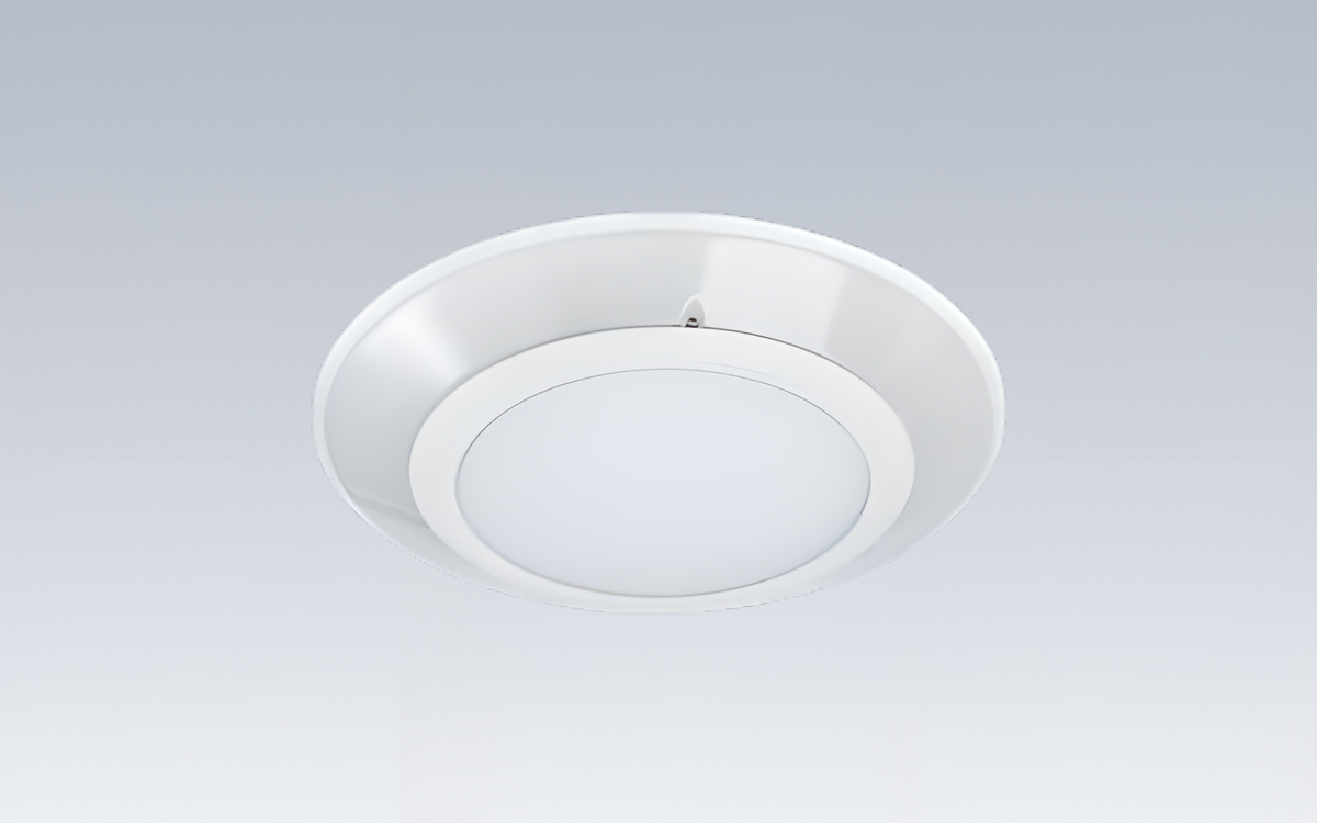 Surface Wall and Ceiling Mount LED Disk Light with Center White and Perimeter RGBW for Behavioral Health and Clinical Applications