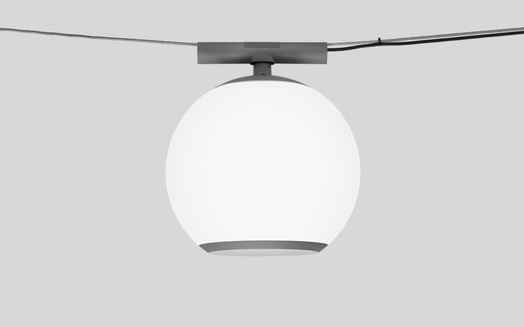 Suspended LED Street Globe Light for Urban Pathways, Parking Areas, and Historical City Centers