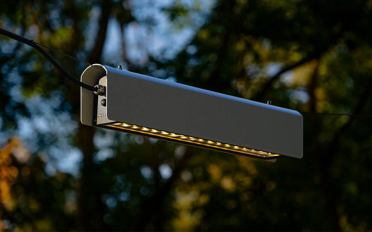Suspended Linear Catenary Lighting Fixture for Streets, Walkways, and Public Spaces