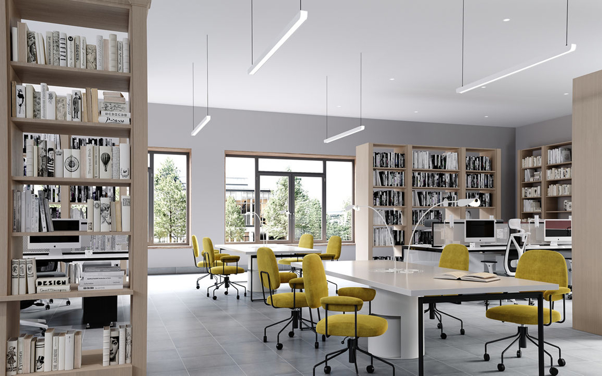 Suspended Linear LED Light with DALI Control and Tunable White Flexibility