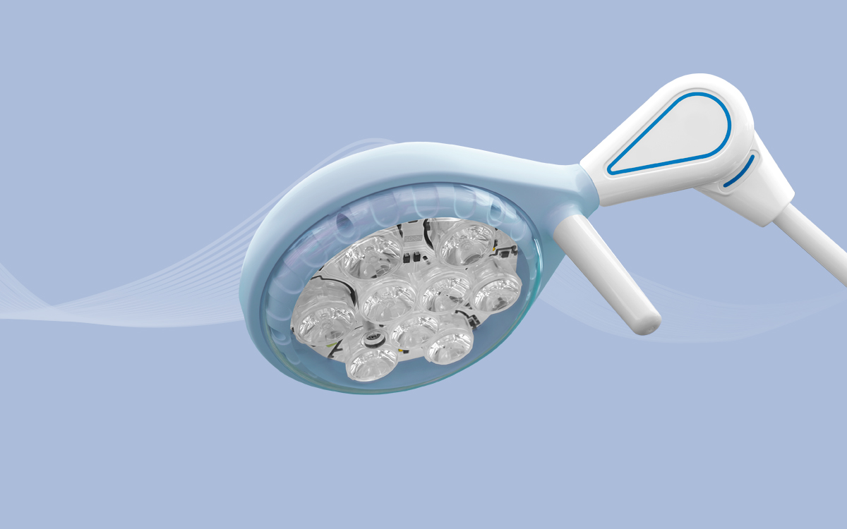 Swivel Arm Medical Examination Light with Wide-Span Arm Mechanics for Professional Clinical Environments