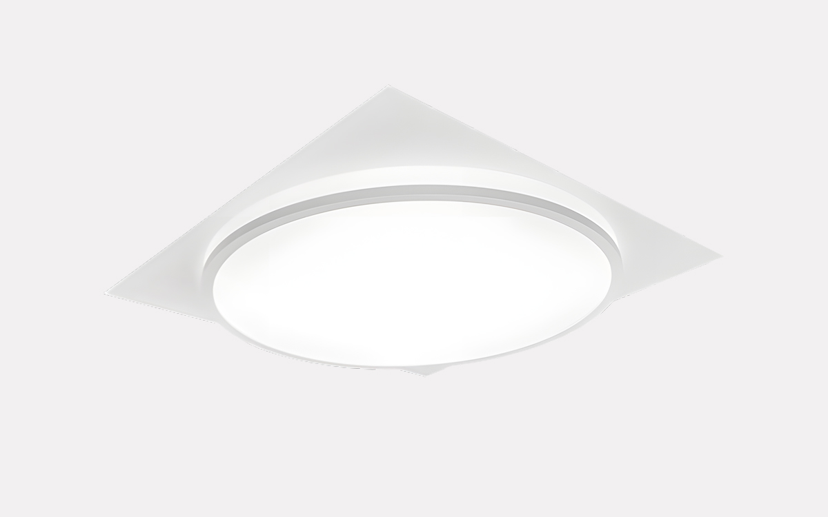 T-Bar Ceiling Integrated LED Light with White Painted Steel Housing and Opal Diffuser
