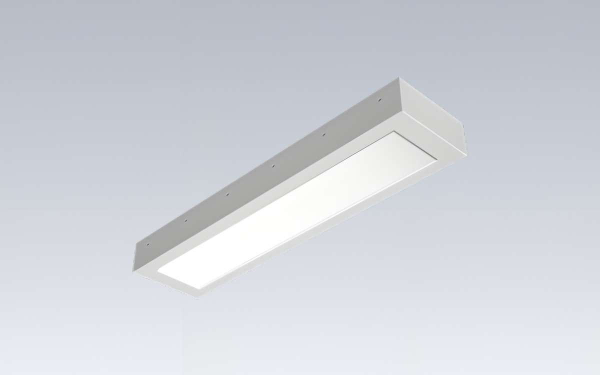 Tamper-Resistant Linear Surface Mount Ceiling Light for Correctional and Behavioral Health Facilities