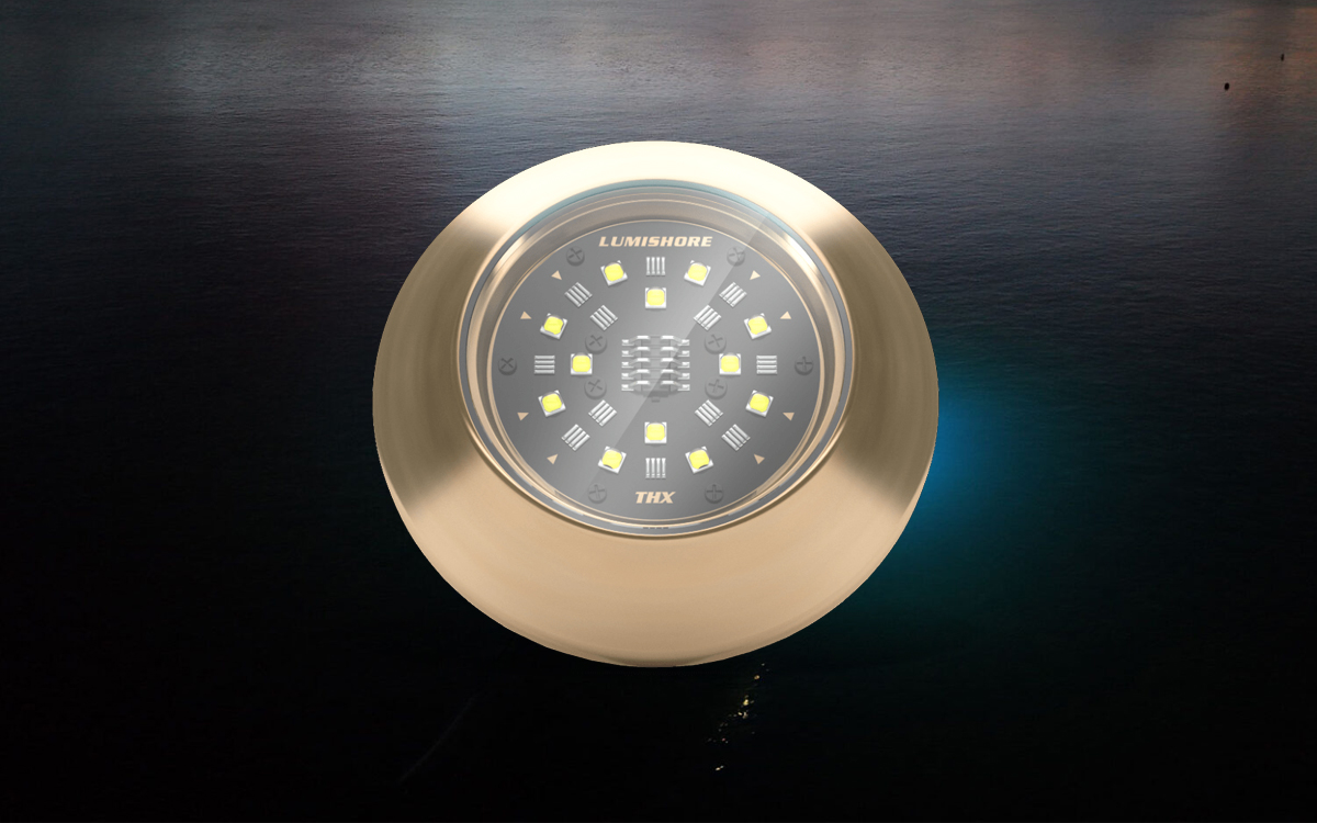 Thru-Hull Submersible LED Boat Light for Yachts, Sport Boats, and Cruisers