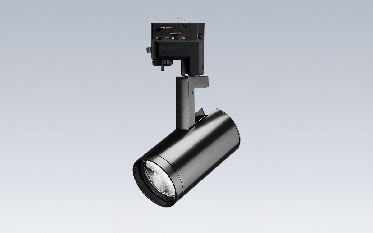Track-Mounted LED Spotlight Compatible with TEK, GTYPE, HTYPE, and LTYPE Track Systems