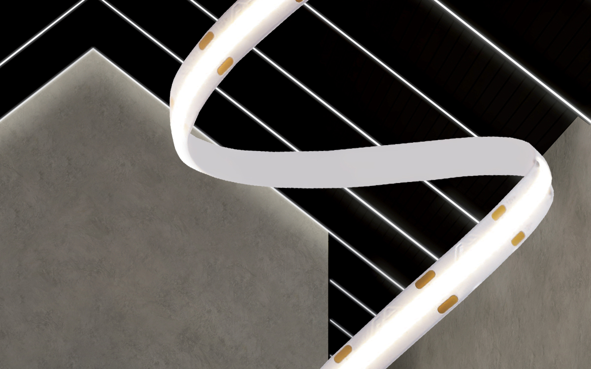 Tunable White COB LED Strip Light with 2700K to 6500K CCT Range for Residential, Office, and Commercial Lighting