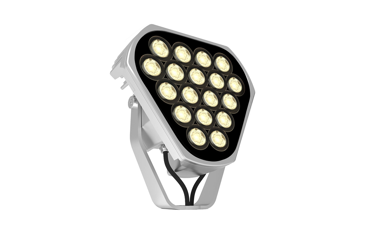 Tunable White LED Architectural Floodlight for Wall Washing, Grazing, and Spot Lighting