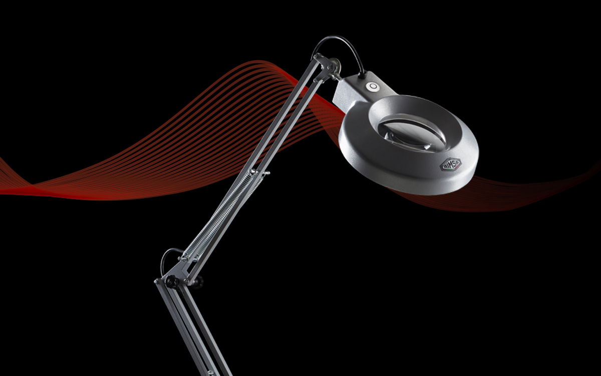 Tunable White LED Magnifier Light with Large-Scale Optical Magnification for High-Contrast Visual Examination