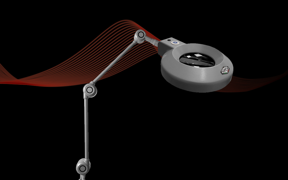 Tunable White LED Magnifying Lamp with Flicker-Free Dimming and 3 Diopter Magnification