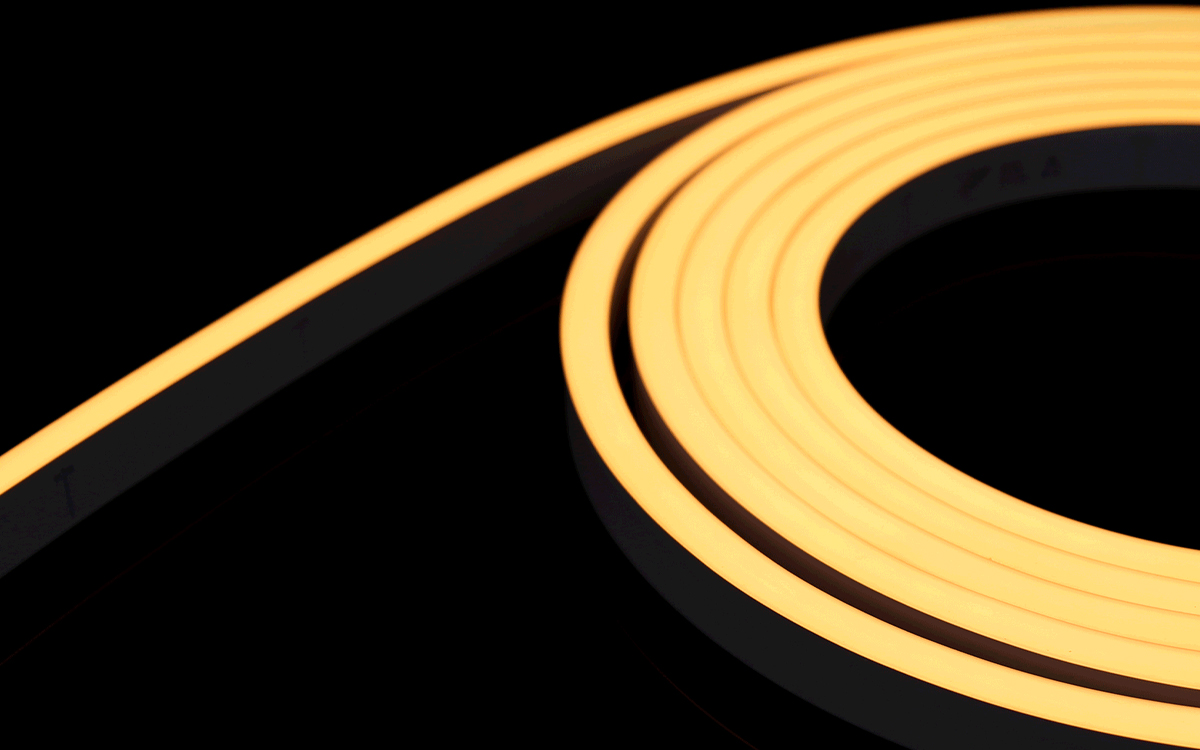 Tunable White LED Neon Strip Light with Waterproof Silicone Encasing for Outdoor Retail and Architectural Projects