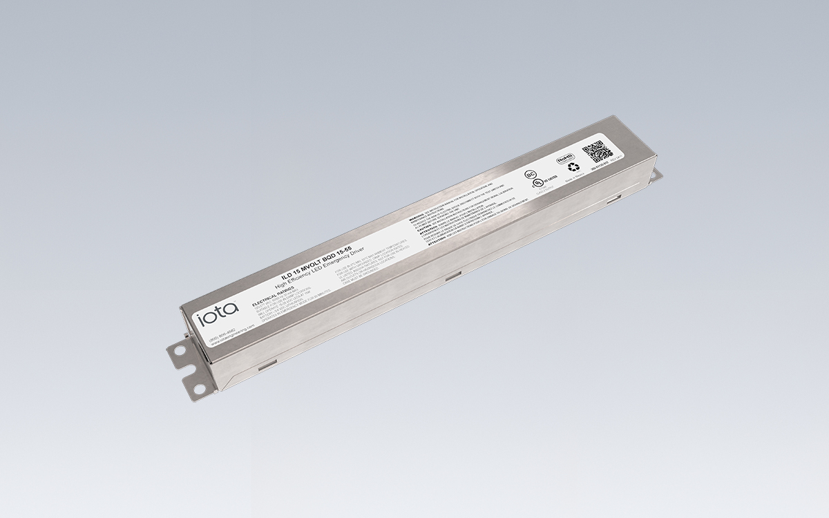 UL 924 Constant Power Emergency LED Driver with Integrated Lithium Battery for Class 2 Output and Field Installation Applications