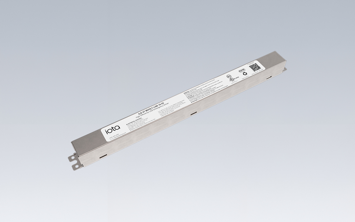UL 924 Listed Constant Power LED Emergency Driver with Class 2 Output, AC Activate Circuitry, Self-Testing Diagnostics