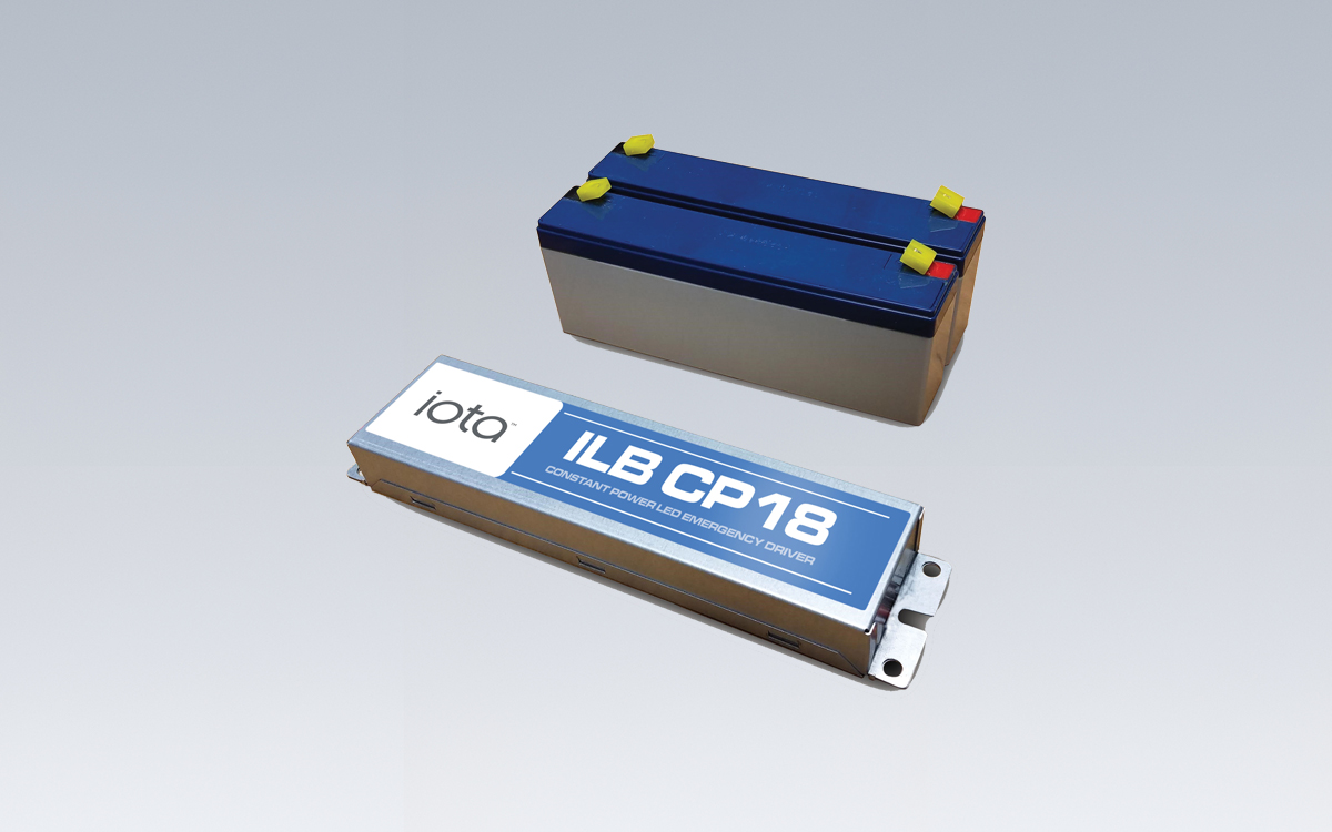 UL and NFPA 101 Compliant 18 Watt Emergency LED Driver with Wide Voltage Range and Sealed Lead Acid Battery Integration
