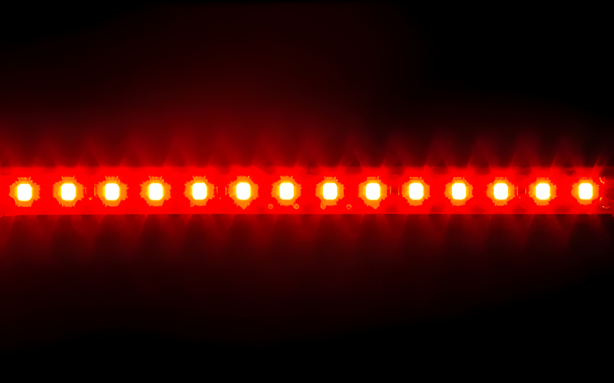 UL-Listed SMD2835 Red LED Strip Light for Retail Fixtures, Storefront Displays, and Accent Lighting
