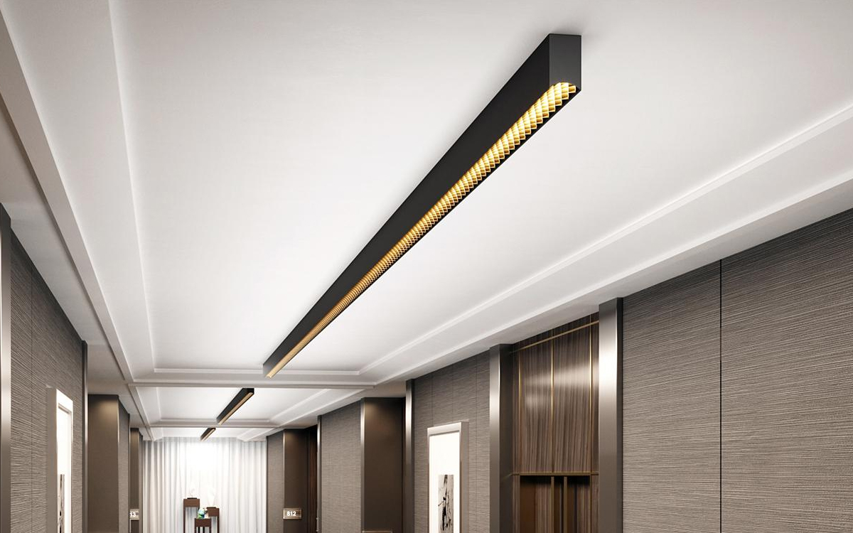 Ultra-Low Glare Linear Ceiling Light for Offices, Retail and Educational Spaces