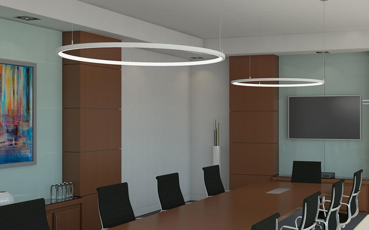 Ultra-Slim Profile LED Pendant Light with Independent RGB Color and Tunable White Options