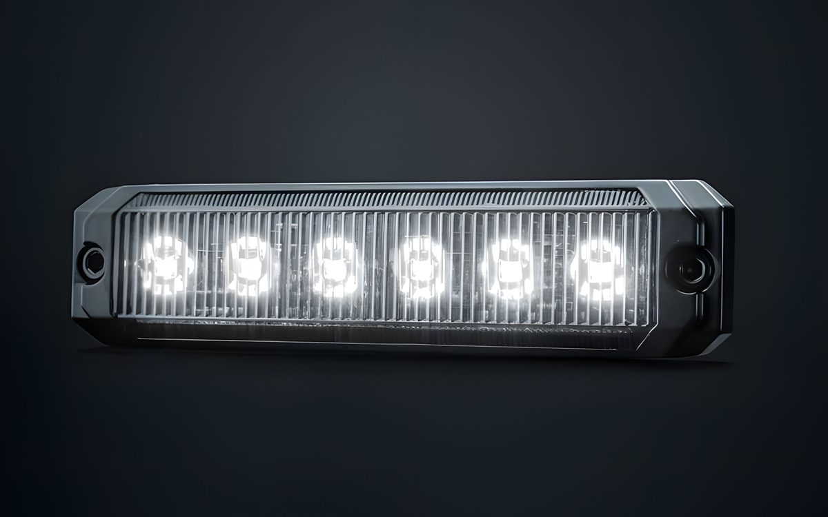 Ultra-Slim White LED Position Light with Dark Tinted Lens