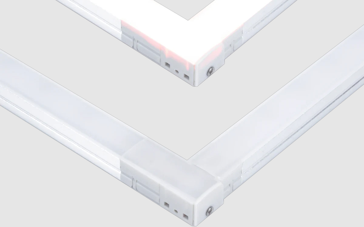 Under Cabinet LED Light Bar with Quick-Connect L, T, and X Accessories for Easy Expansion