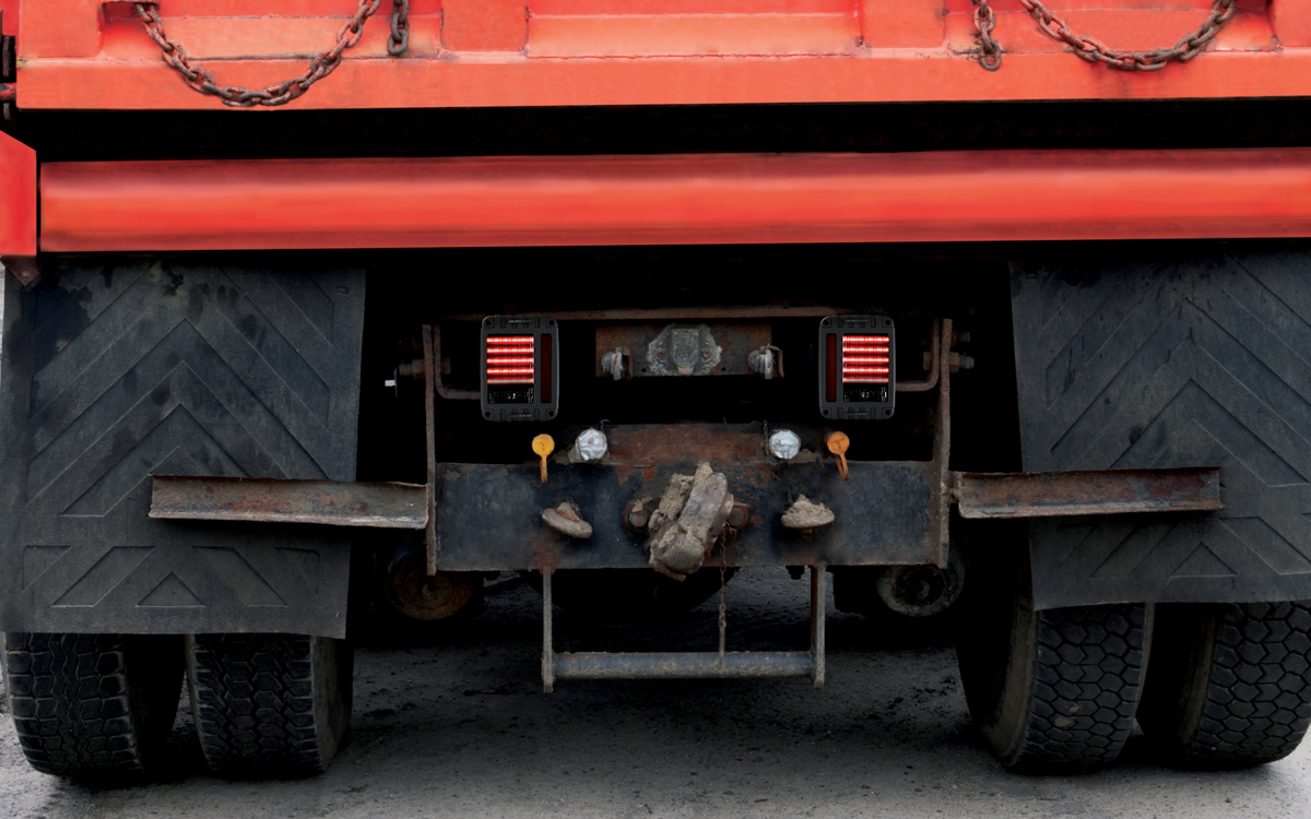 Universal 6x8 LED Taillights for Semi-Trucks, Trailers, and Commercial Vehicles