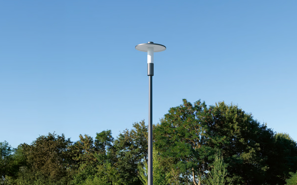 Urban Post-Top Street Lighting Fixtures with Asymmetrical Beam for Streets, Squares, and Pedestrian Areas