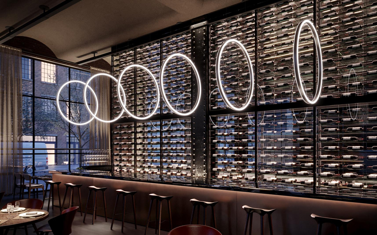 Vertical Suspended LED Decorative Ring Light for Cascading and Clustering Interior Lighting
