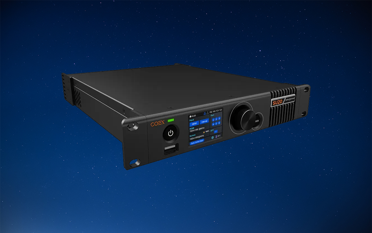 Video Controller with HDMI Input and Cascading Ethernet Control for Large LED Display Installations