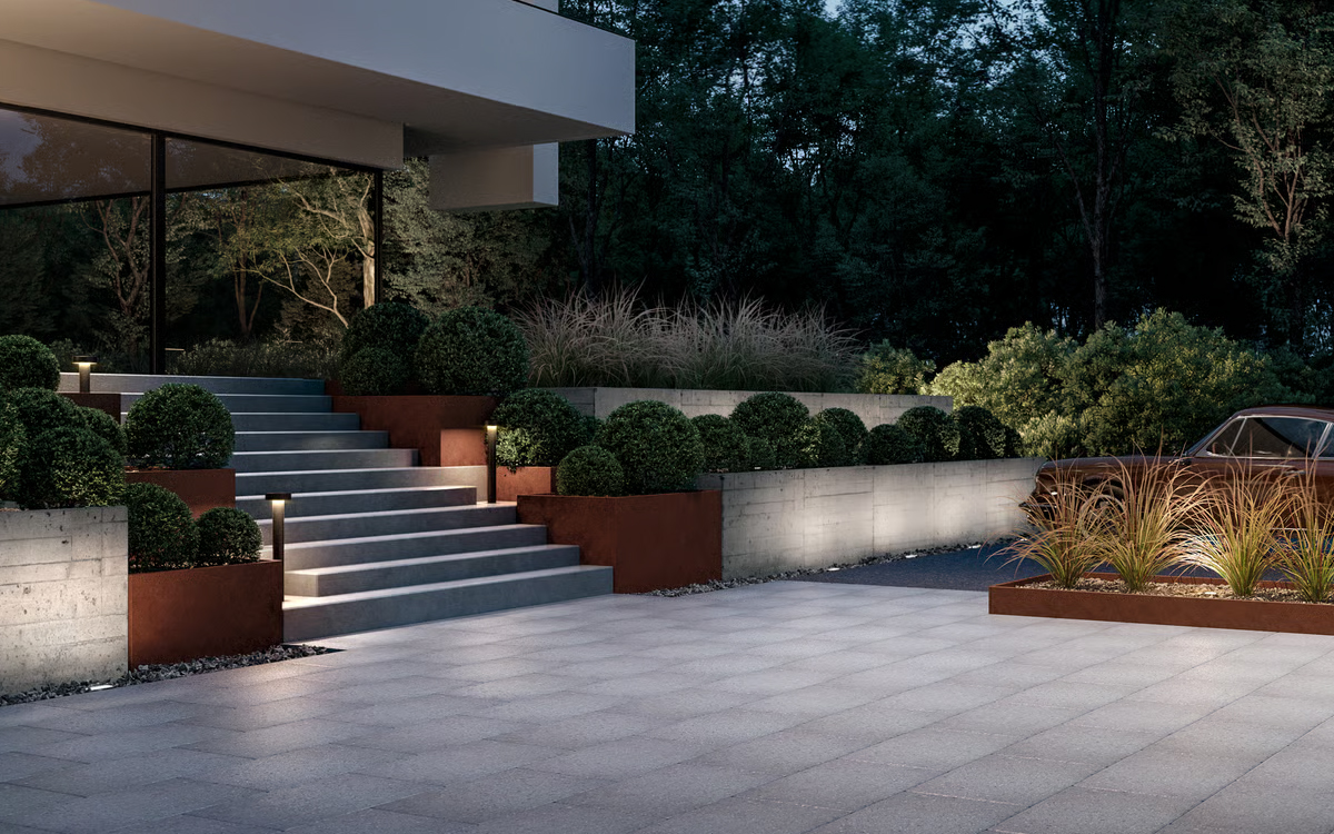 Walk-Over In-Ground Landscape Accent Light for Flower Beds, Lawns, and Gravel Pathways