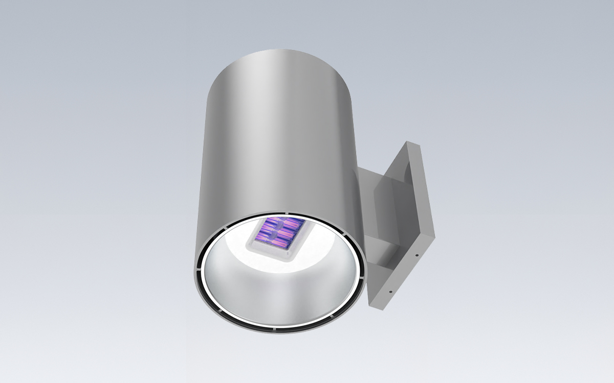 Wall Mount Cylinder Light with 222nm Far-UVC Wavelength for Continuous Pathogen Inactivation in Occupied Spaces