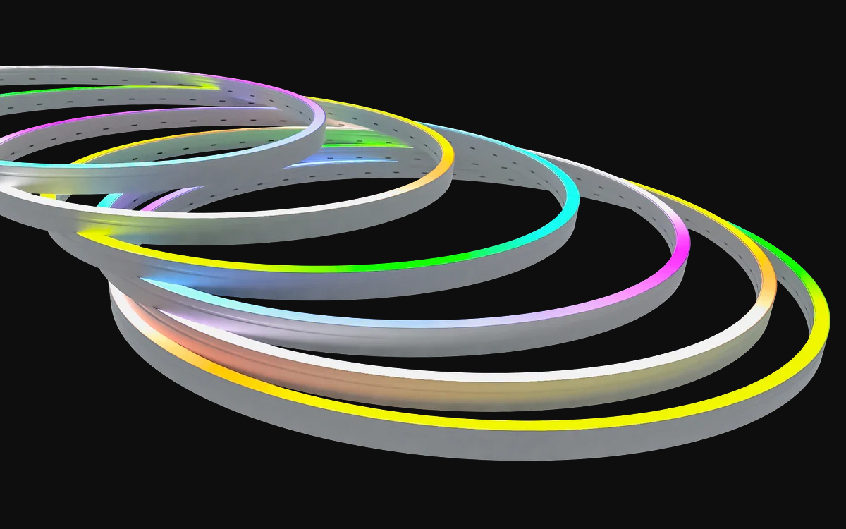 Waterproof Flexible RGBW LED Neon Strip Lights with UV, Flame, and Saltwater Resistant Silicone Jacketing