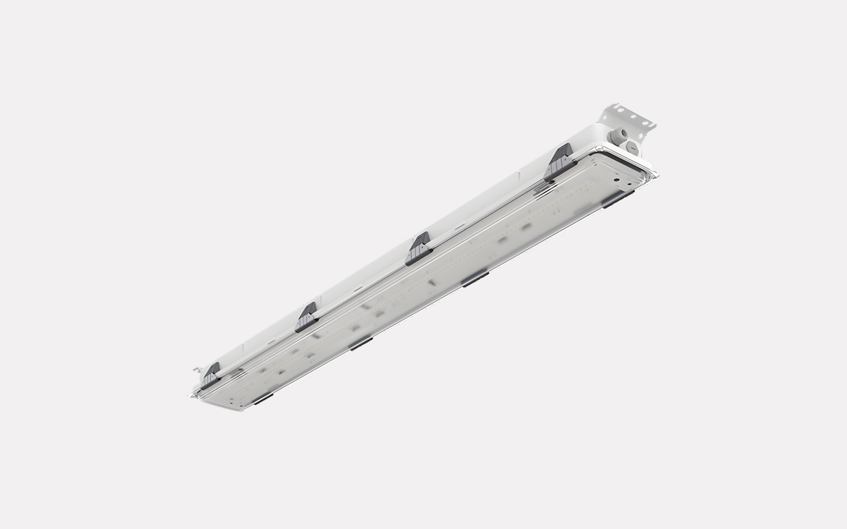 Waterproof Industrial Lighting Fixture for Freezer Rooms and Refrigerated Environments