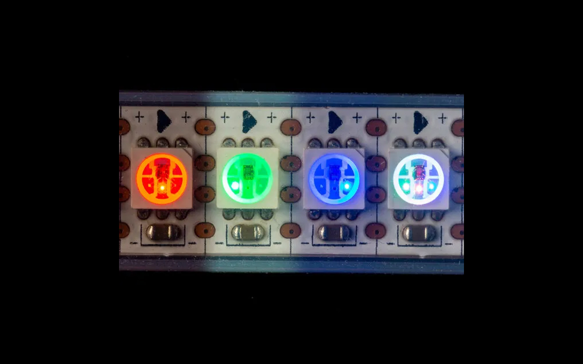 Waterproof RGB PixelControl LED Strip Light with WS2813 Integrated Circuit for High-Density Animated Effects