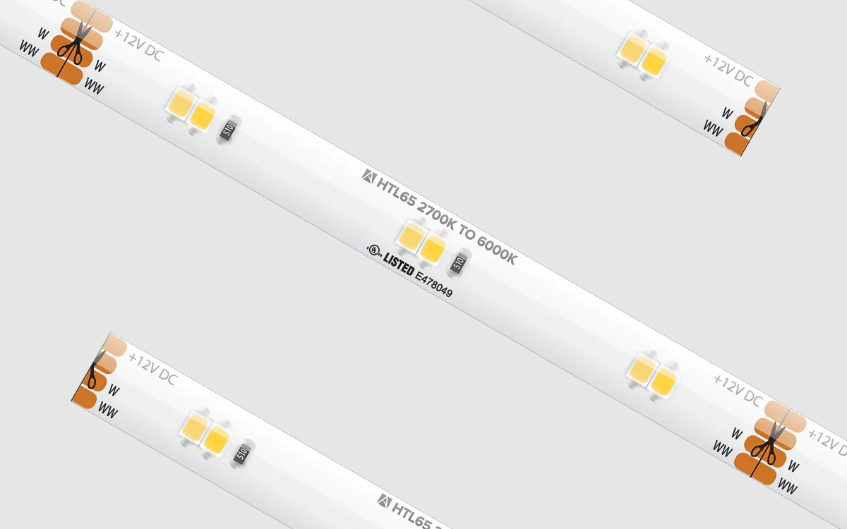 Waterproof Tunable White LED Strip for Dynamic Mood and Task Lighting in Offices, Homes, and Retail Spaces
