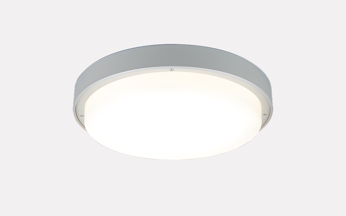 Weatherproof and Vandal-Resistant LED Ceiling/Wall Light with Microwave Motion Sensor