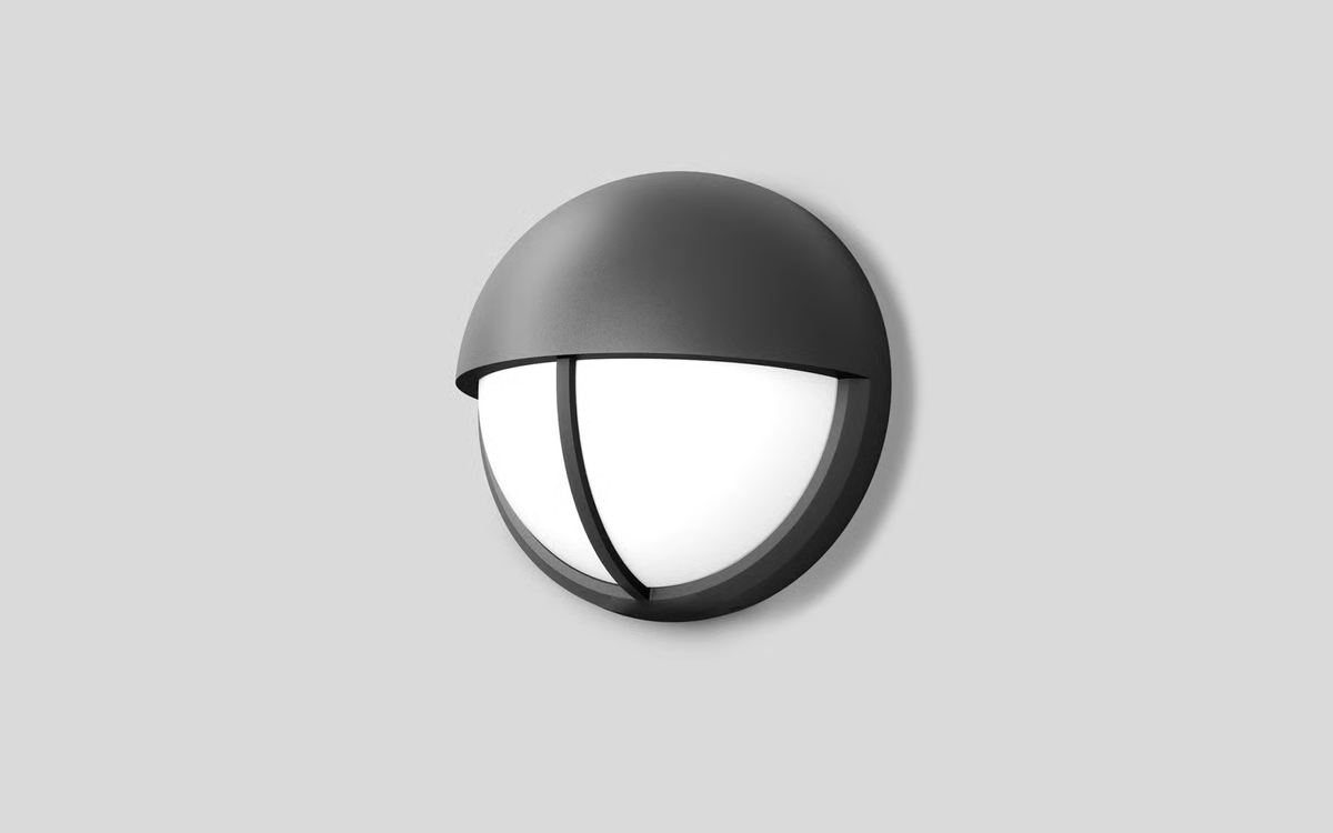 Weatherproof Impact-Resistant LED Bulkhead Light with Wireless Motion Sensor Setup via BEGA Smart App