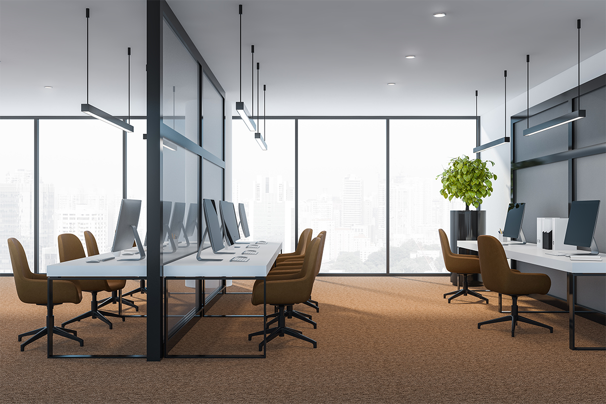 Linear Suspension Lighting Fixtures for Offices, Workspaces, Meeting Rooms