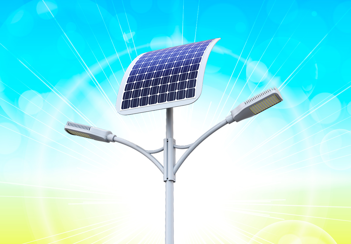 Solar Street Lights with Separate Power Systems